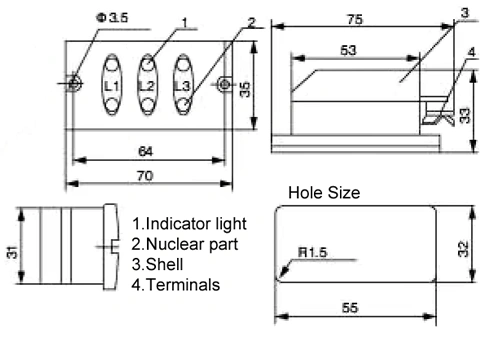 High Voltage Presence Indicator L-6/T (L-6/Q with Switch)
